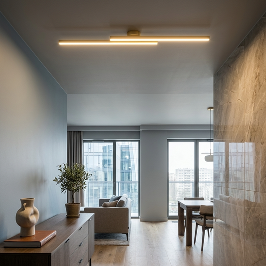 ElaraLight | Nowoczesna minimalistyczna aluminiowa liniowa oprawa sufitowa LED