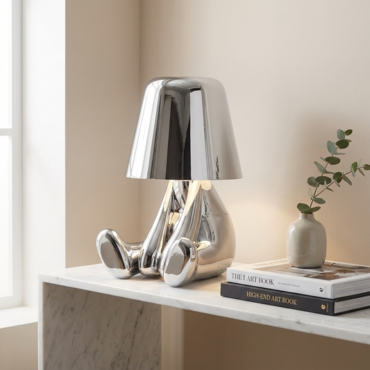 AuroraGlow | Elegant Dimmable Gold Character Figurine Table Lamp 27