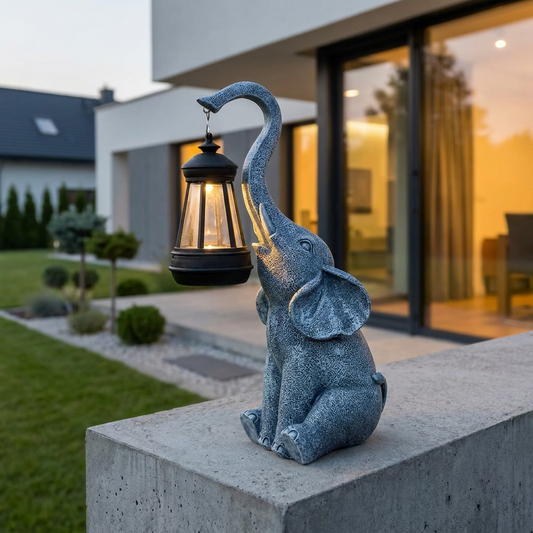 Elephanta | Charming Whimsical Solar LED Garden Lantern Lamp 6