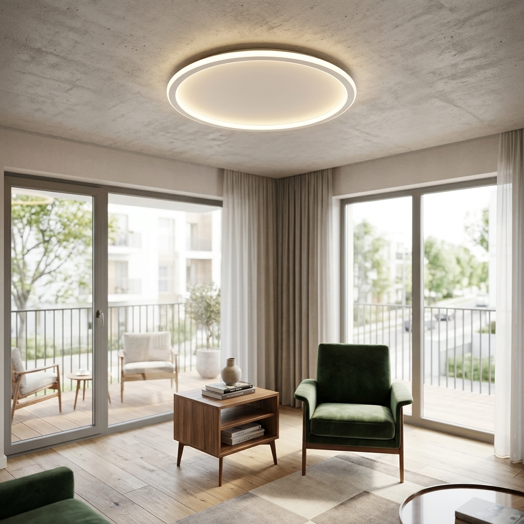 NordicAura | Modern Minimalist Aluminum Round Ceiling Light Fixture