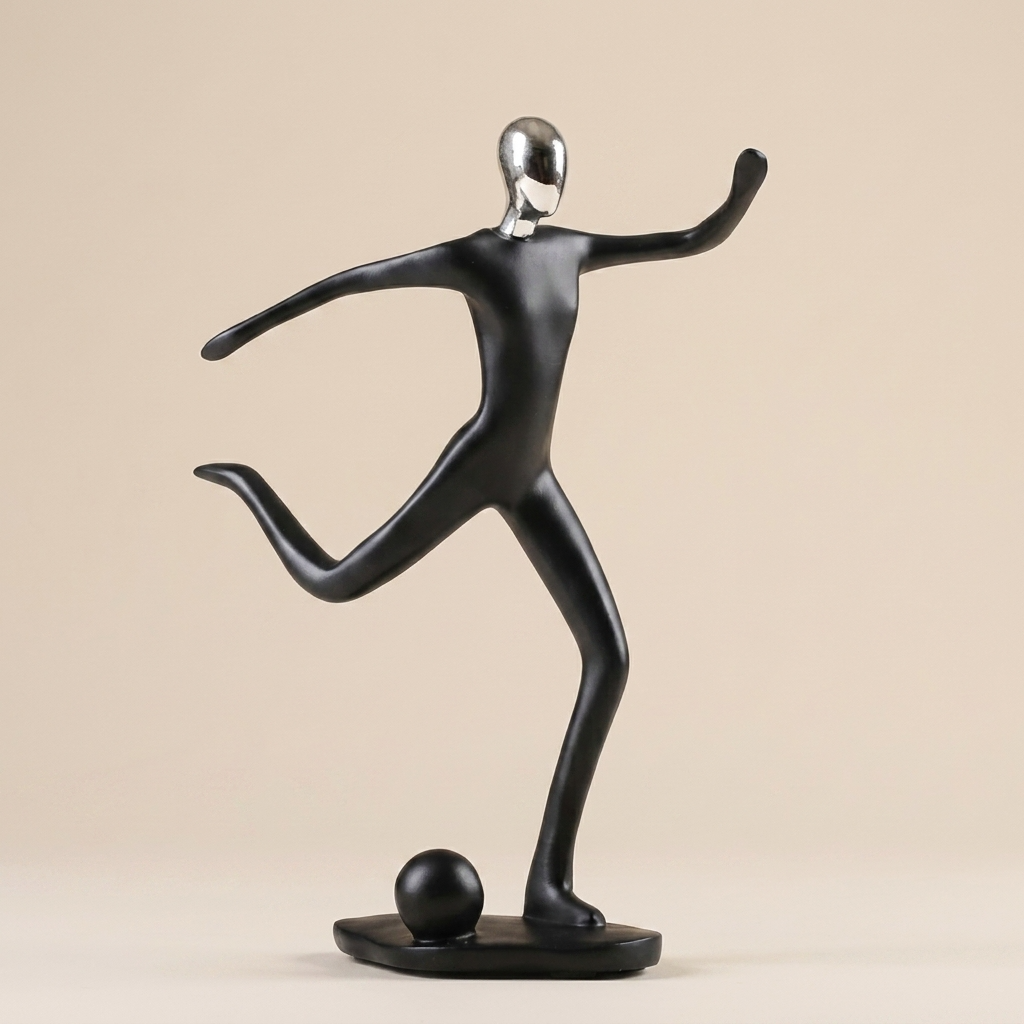 Artistic Sports Sculpture Collection | Handcrafted Resin Figurines for Elegant Home Decor