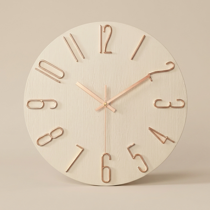 Minimalist Wall Clock | Quartz Design with Clear 30cm Dial | Stylish Timepiece for Modern Interiors