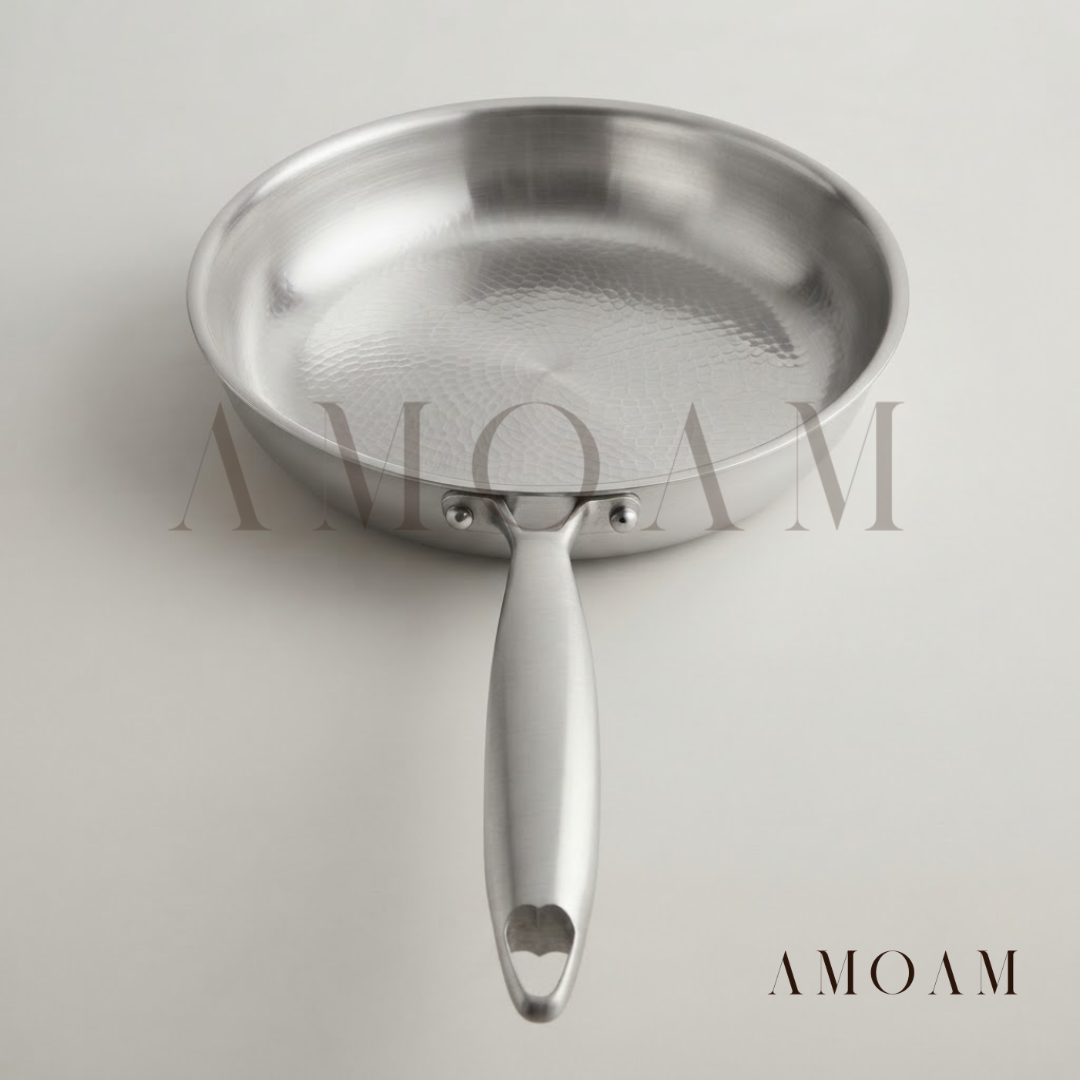 ElaraGlow Multilayer Steel and Titanium Frying Pan | Oven Safe, Teflon & PTFE Free, Induction