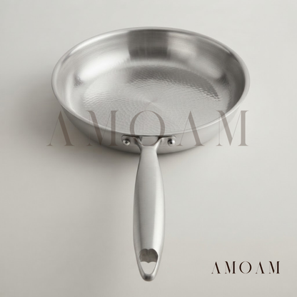 ElaraGlow Multilayer Steel and Titanium Frying Pan | Oven Safe, Teflon & PTFE Free, Induction