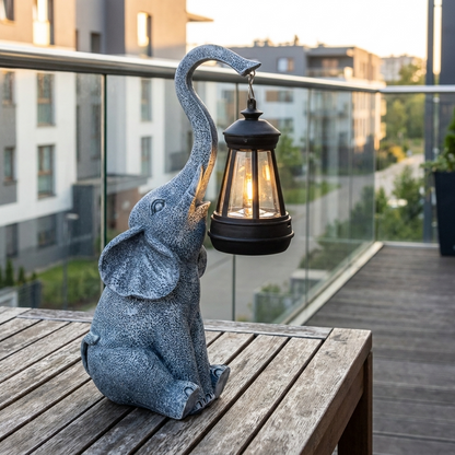Elephanta | Charming Whimsical Solar LED Garden Lantern Lamp 3
