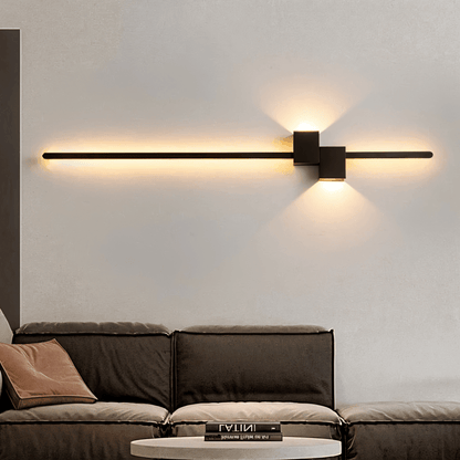 LineaGlow | Minimalist Integrated LED Metal Wall Light with Indirect Lighting