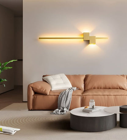 LineaGlow | Minimalist Integrated LED Metal Wall Light with Indirect Lighting