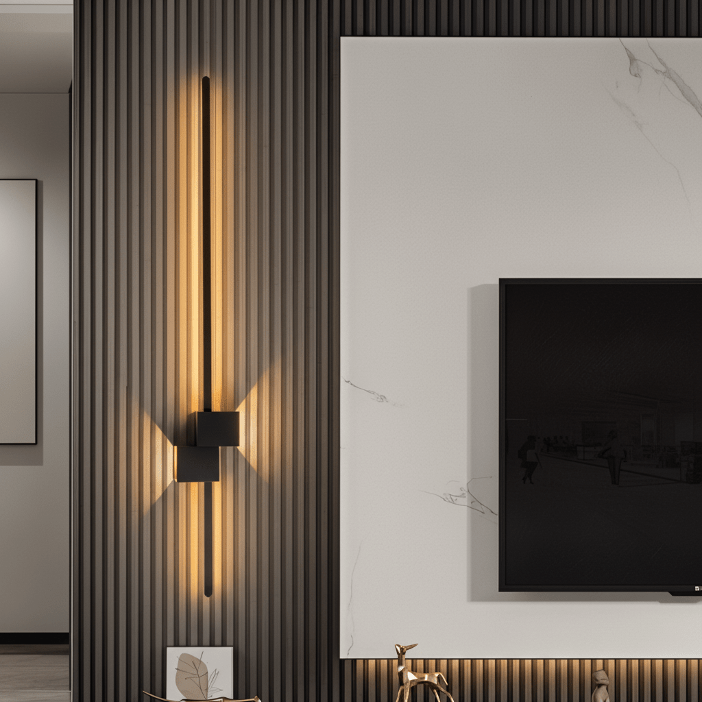 LineaGlow | Minimalist Integrated LED Metal Wall Light with Indirect Lighting