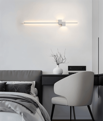 LineaGlow | Minimalist Integrated LED Metal Wall Light with Indirect Lighting