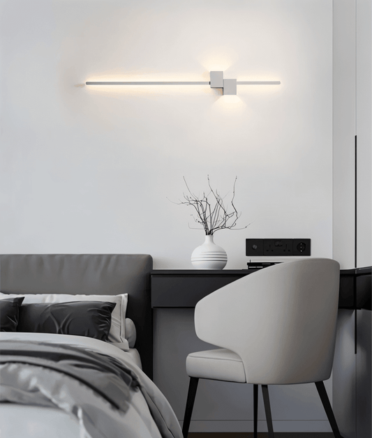 LineaGlow | Minimalist Integrated LED Metal Wall Light with Indirect Lighting