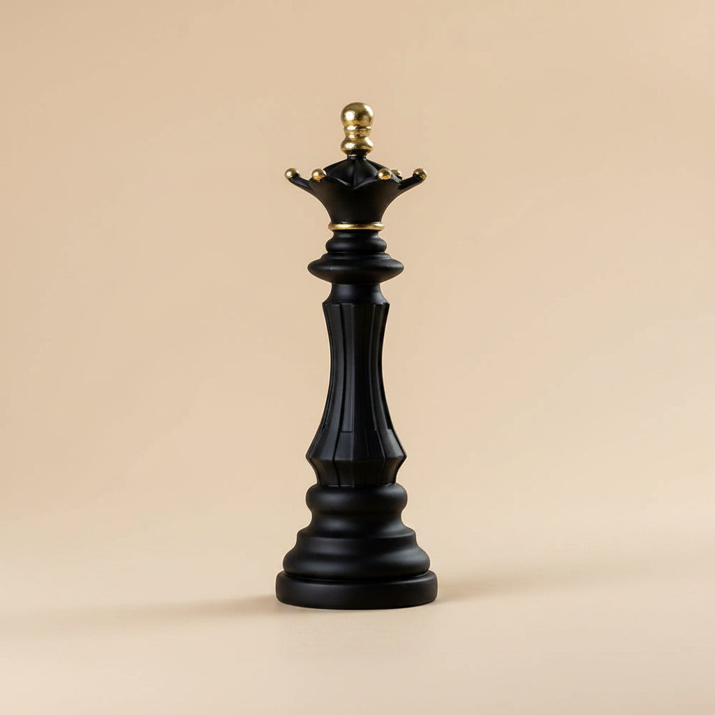 Artisan Chess Piece Sculpture | Elegant Resin Decor for Unique Home Styling 8