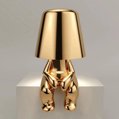 AuroraGlow | Elegant Dimmable Gold Character Figurine Table Lamp 4