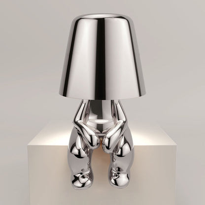 AuroraGlow | Elegant Dimmable Gold Character Figurine Table Lamp 9