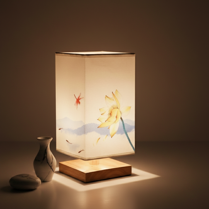 BambooGlow | Serene Minimalist Natural Wood Table Lamp for Bedroom 3