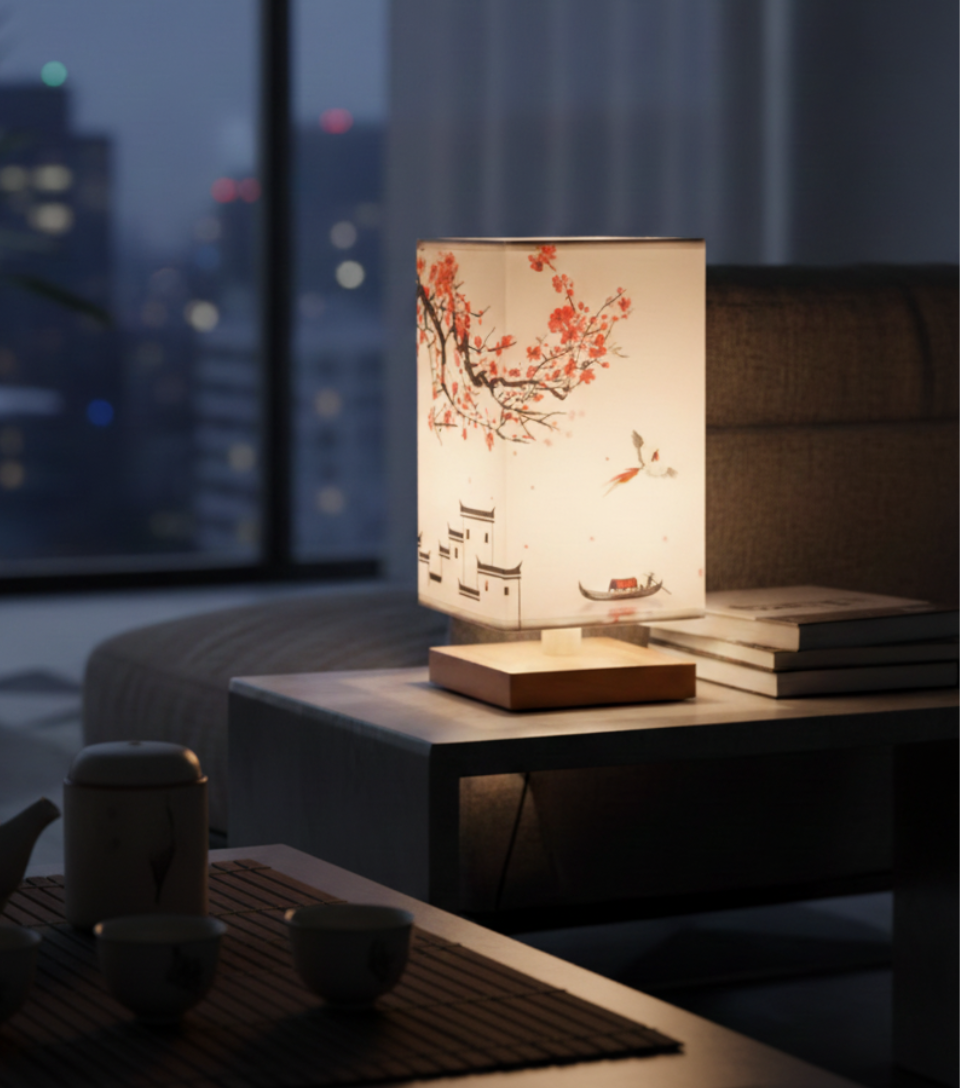 BambooGlow | Serene Minimalist Natural Wood Table Lamp for Bedroom 5