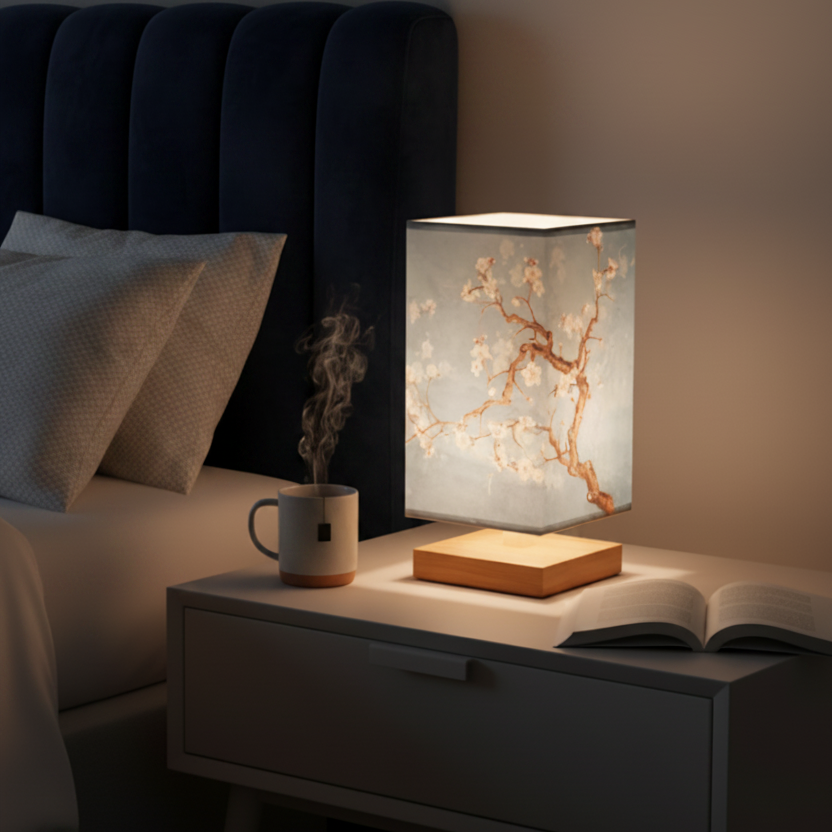 BambooGlow | Serene Minimalist Natural Wood Table Lamp for Bedroom 6