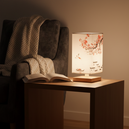 BambooGlow | Serene Minimalist Natural Wood Table Lamp for Bedroom 7
