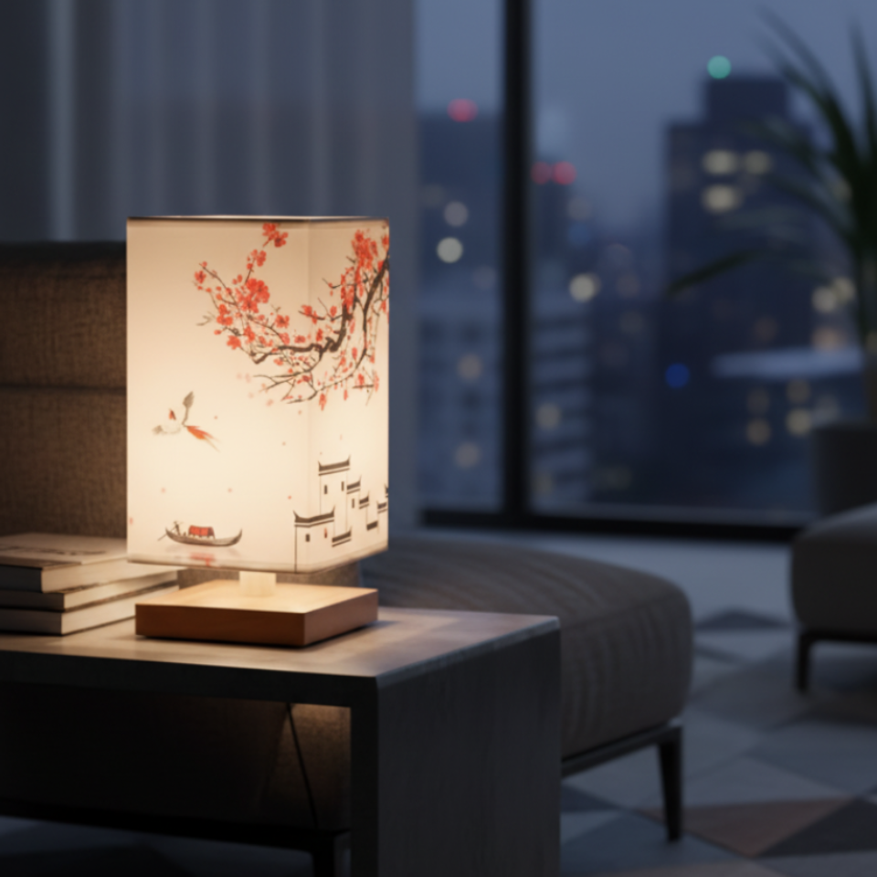 BambooGlow | Serene Minimalist Natural Wood Table Lamp for Bedroom 8