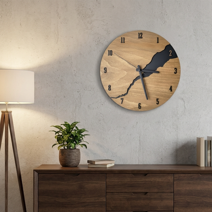 Rustic Charm | Minimalist Wall Clock with Timeless Design | Versatile Decor for Any Interior