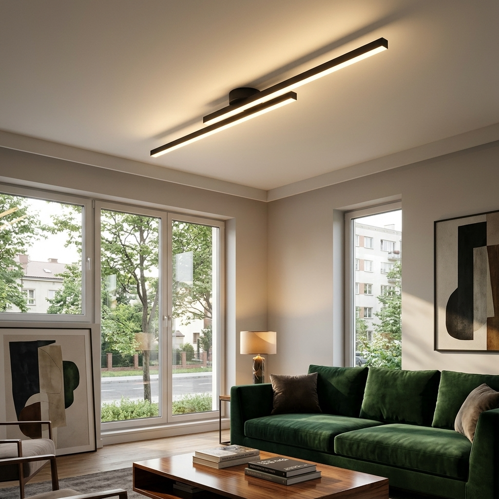 ElaraLight | Nowoczesna minimalistyczna aluminiowa liniowa oprawa sufitowa LED