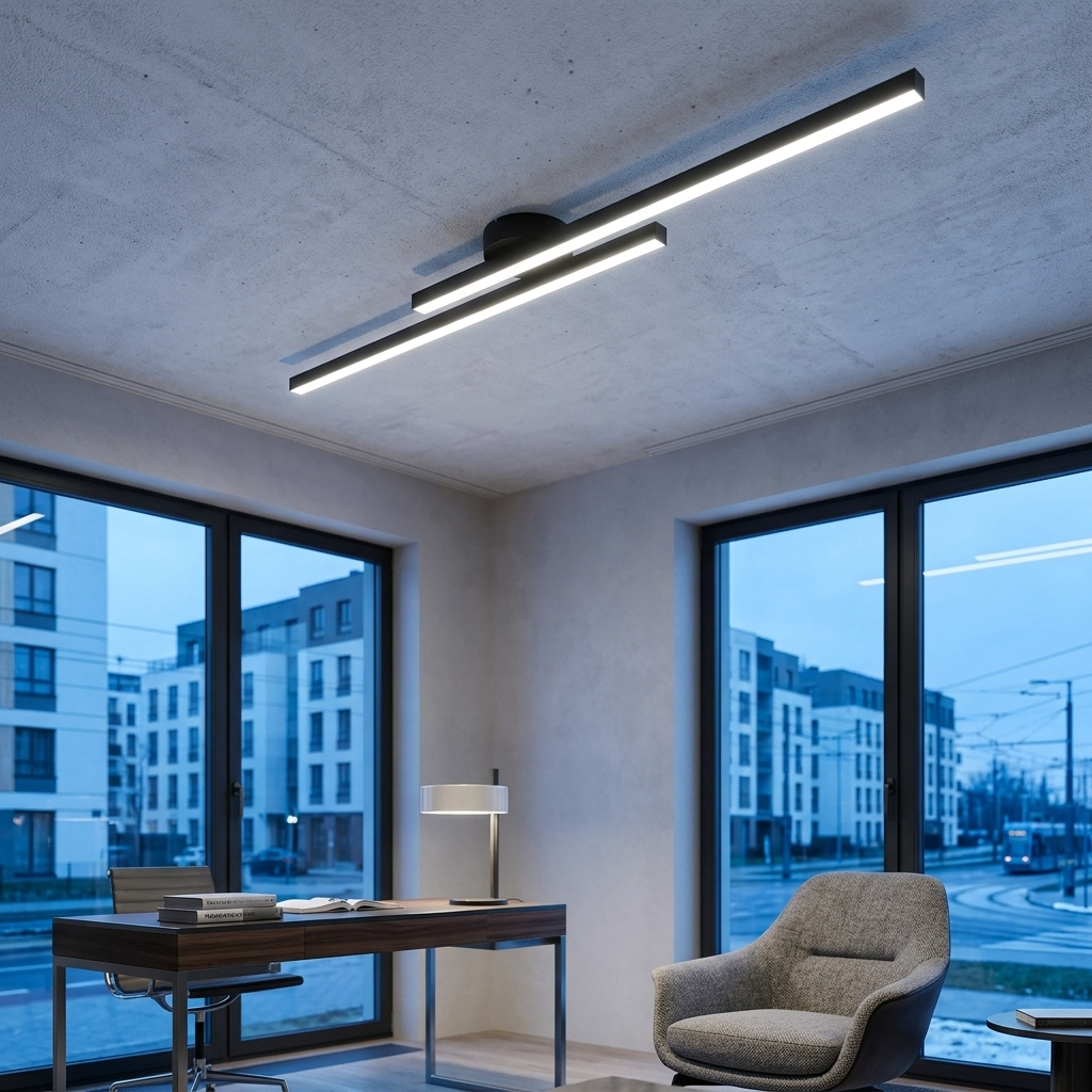 ElaraLight | Nowoczesna minimalistyczna aluminiowa liniowa oprawa sufitowa LED
