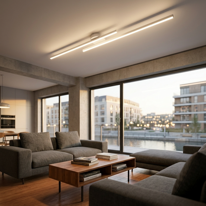 ElaraLight | Nowoczesna minimalistyczna aluminiowa liniowa oprawa sufitowa LED