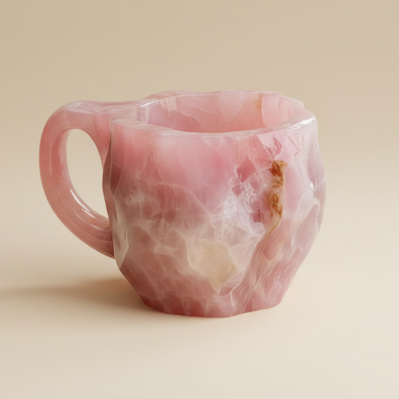 Elegant Crystal Coffee Mug with Unique Design | Durable Quartz for Enjoyable Mornings 3