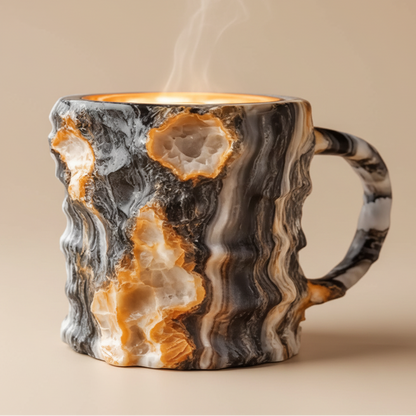 Elegant Crystal Coffee Mug with Unique Design | Durable Quartz for Enjoyable Mornings 5