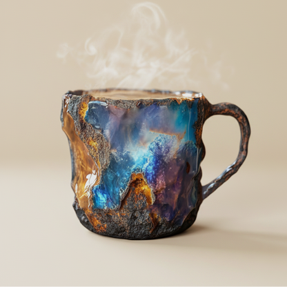 Elegant Crystal Coffee Mug with Unique Design | Durable Quartz for Enjoyable Mornings 6