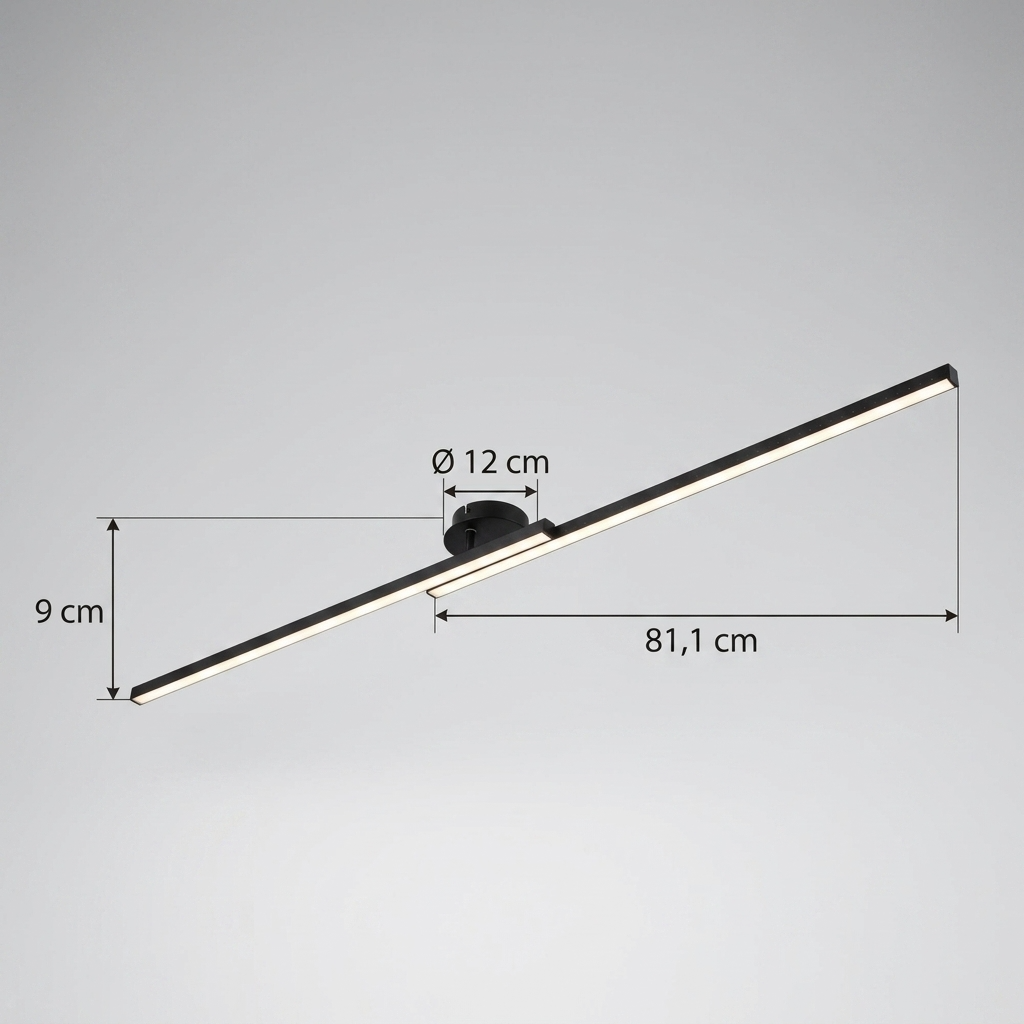 ElaraLight | Nowoczesna minimalistyczna aluminiowa liniowa oprawa sufitowa LED