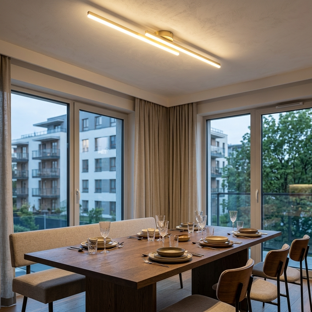 ElaraLight | Nowoczesna minimalistyczna aluminiowa liniowa oprawa sufitowa LED