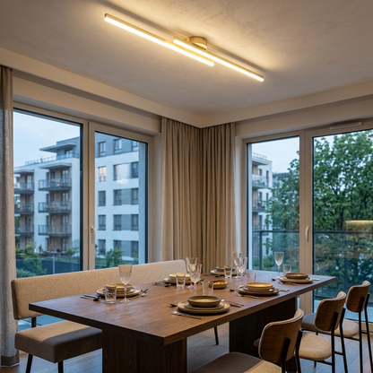 ElaraLight | Nowoczesna minimalistyczna aluminiowa liniowa oprawa sufitowa LED