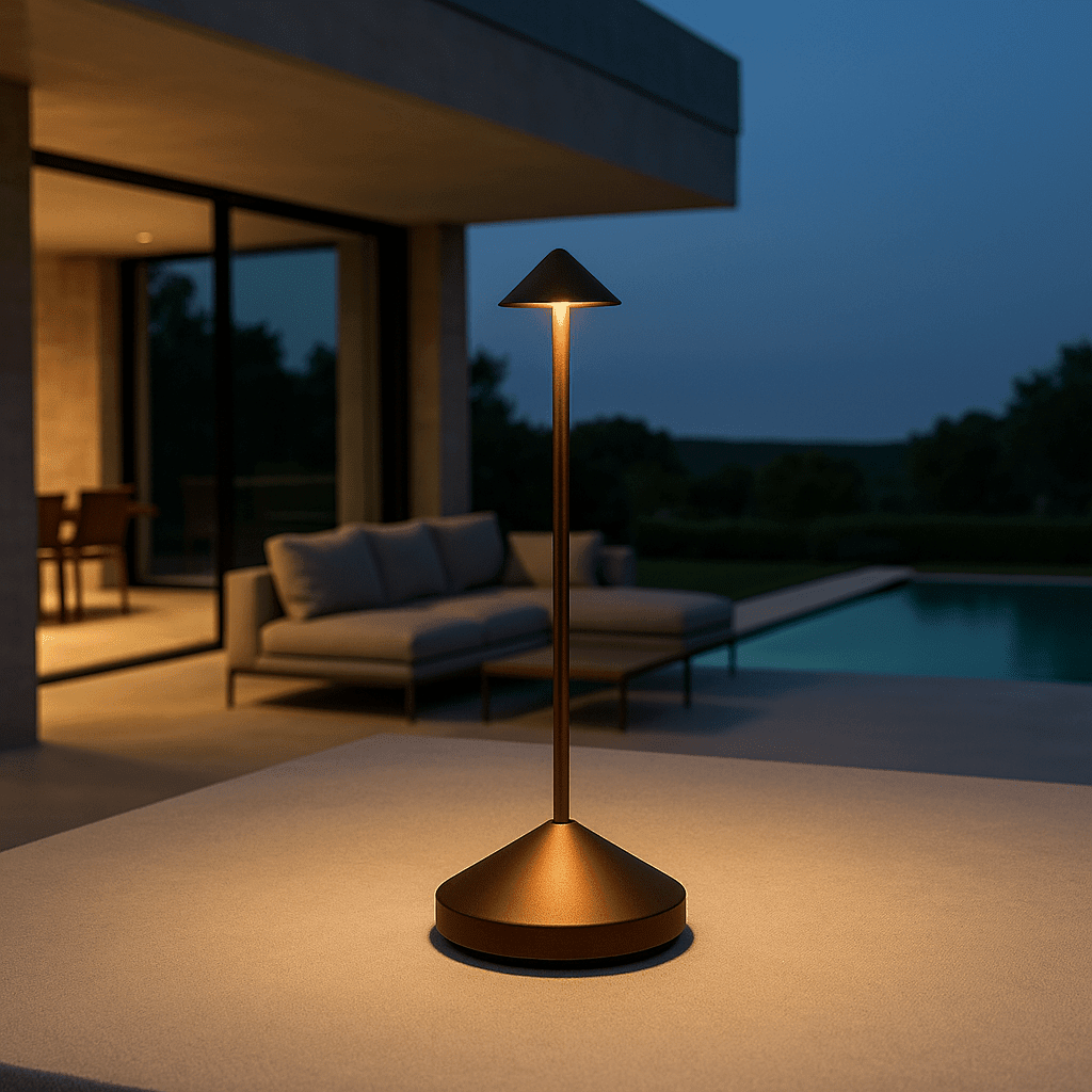 LumaVale | Modern Rechargeable Wireless LED Table Lamp for Indoor & Outdoor Use