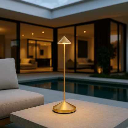 LumaVale | Modern Rechargeable Wireless LED Table Lamp for Indoor & Outdoor Use