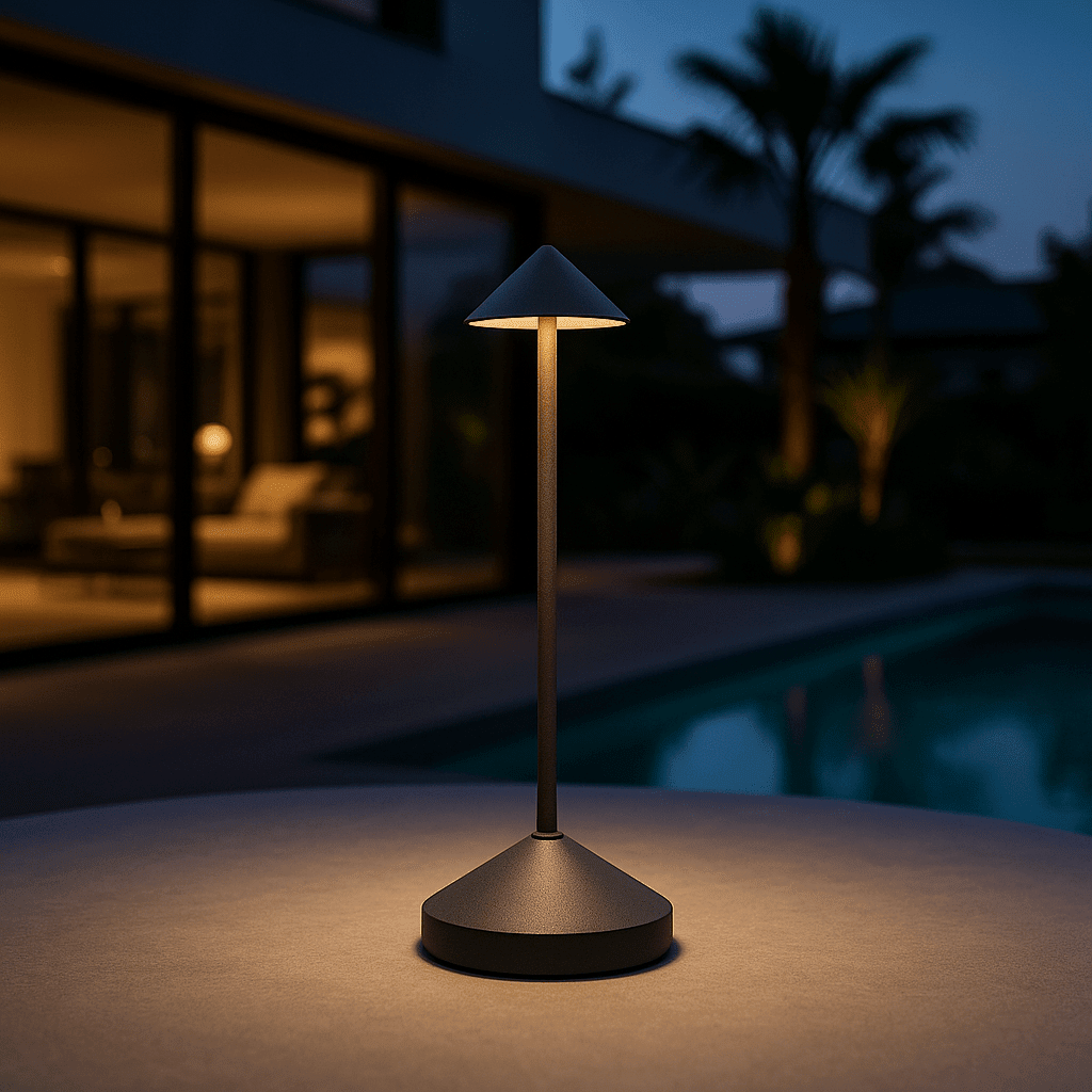 LumaVale | Modern Rechargeable Wireless LED Table Lamp for Indoor & Outdoor Use