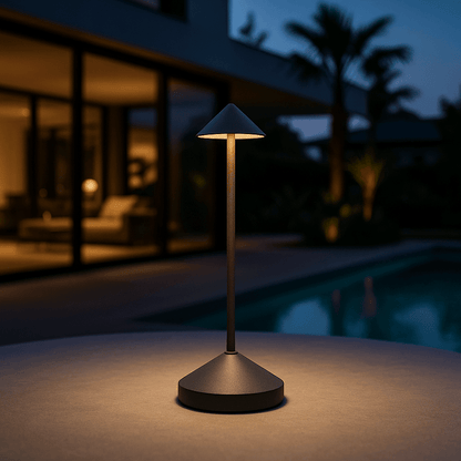 LumaVale | Modern Rechargeable Wireless LED Table Lamp for Indoor & Outdoor Use