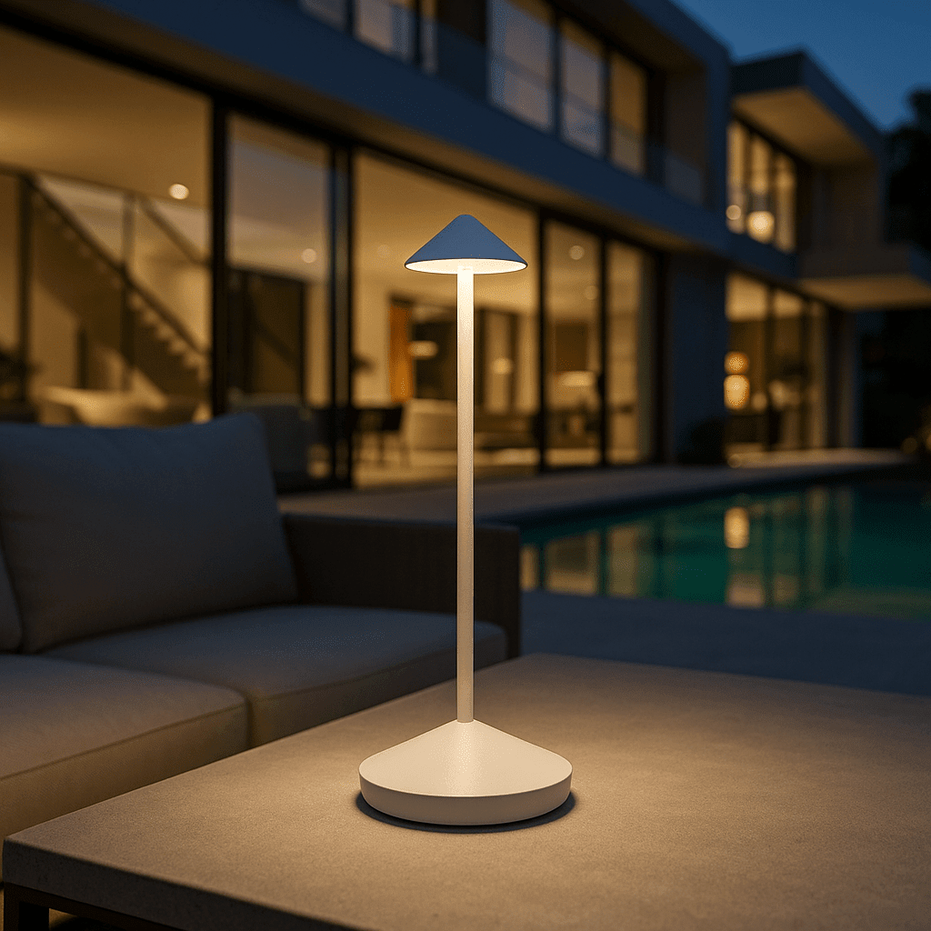 LumaVale | Modern Rechargeable Wireless LED Table Lamp for Indoor & Outdoor Use