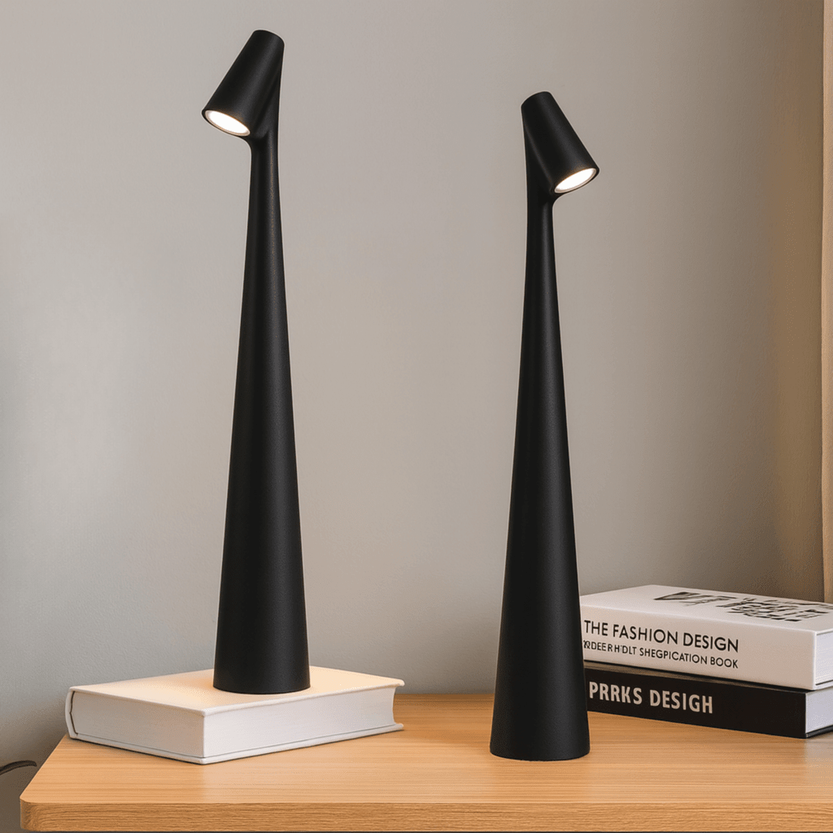 LumaArc | Rechargeable Dimmable Metal LED Table Lamp with USB-C Charging