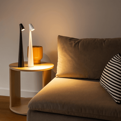 LumaArc | Rechargeable Dimmable Metal LED Table Lamp with USB-C Charging
