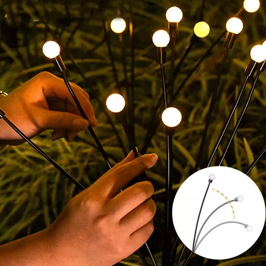 SolarGlow | Warm Solar LED Garden Lights for Outdoor Decorative Lighting