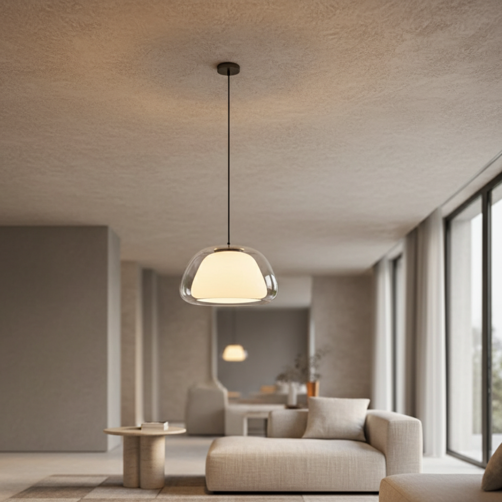 Luminara | Sleek Modern Glass Minimalist Pendant Light Fixture 5