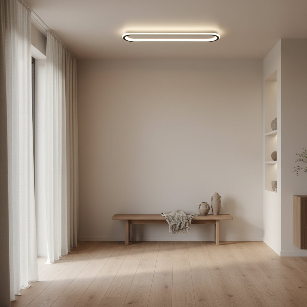 LumosAura | Sleek Modern Oblong LED Ceiling Light Fixture 3