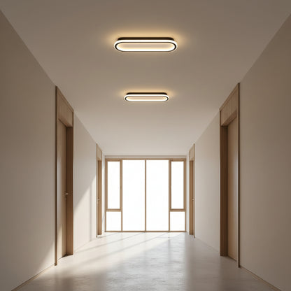LumosAura | Sleek Modern Oblong LED Ceiling Light Fixture 9