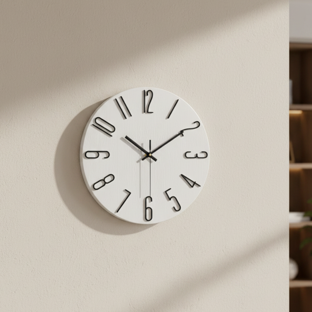 Minimalist Wall Clock | Quartz Design with Clear 30cm Dial | Stylish Timepiece for Modern Interiors 3
