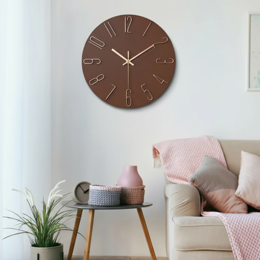 Minimalist Wall Clock | Quartz Design with Clear 30cm Dial | Stylish Timepiece for Modern Interiors 4