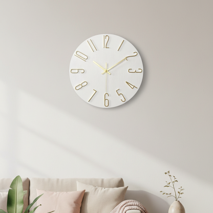 Minimalist Wall Clock | Quartz Design with Clear 30cm Dial | Stylish Timepiece for Modern Interiors 6