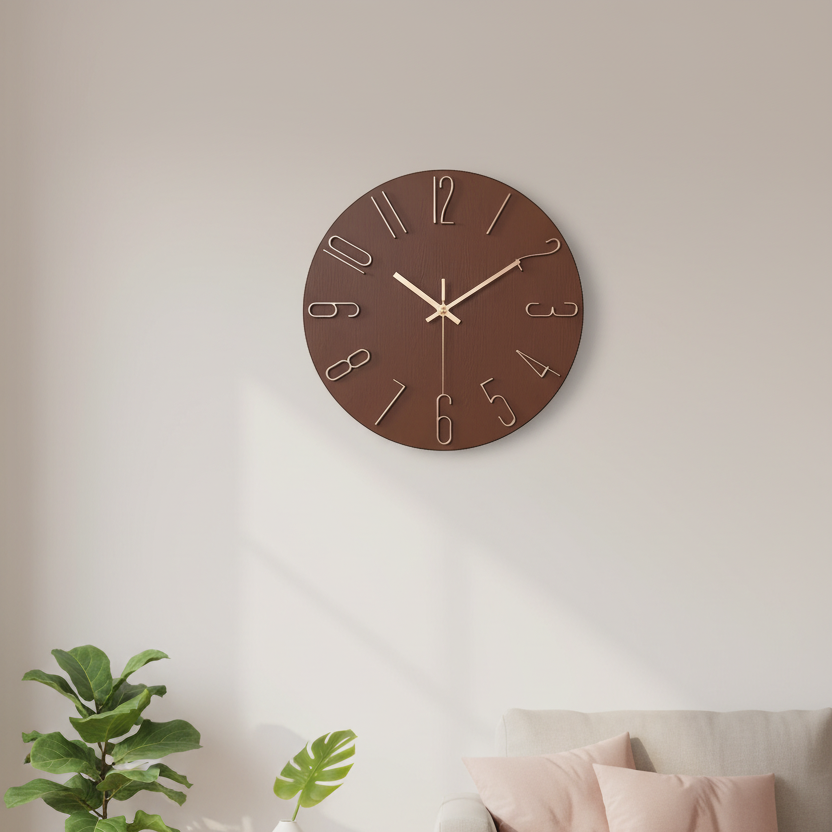 Minimalist Wall Clock | Quartz Design with Clear 30cm Dial | Stylish Timepiece for Modern Interiors 7