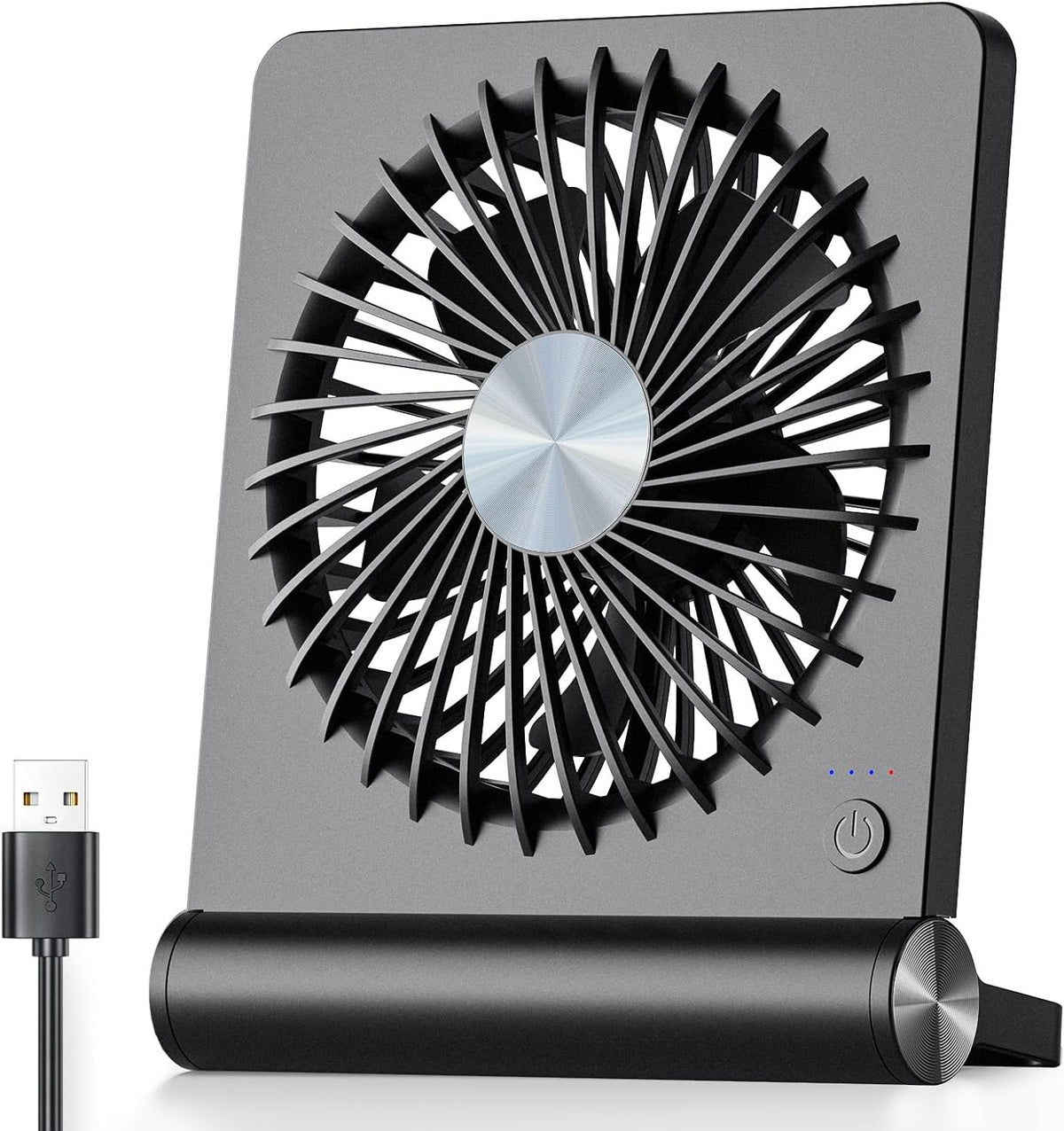 BreezeMini | Ultra-Quiet Compact USB Desk Fan with 3-Speed Airflow