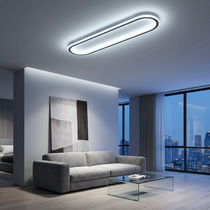 LumosAura | Sleek Modern Oblong LED Ceiling Light Fixture
