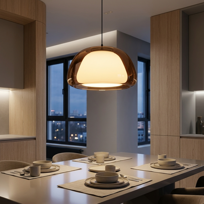 Luminara | Smukła nowoczesna szklana minimalistyczna lampa wisząca